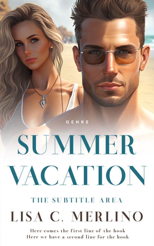 Front view of Sandrift #13974 - Premade Romance Book Cover | BookCoverZone