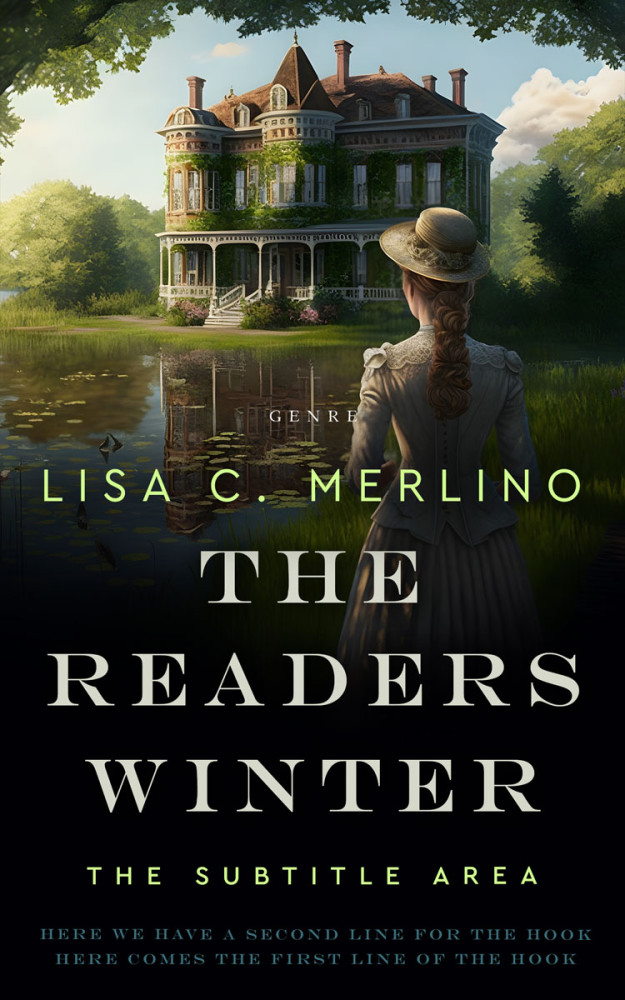 Front view of Foggy Gray #13981 - Premade Historical Book Cover