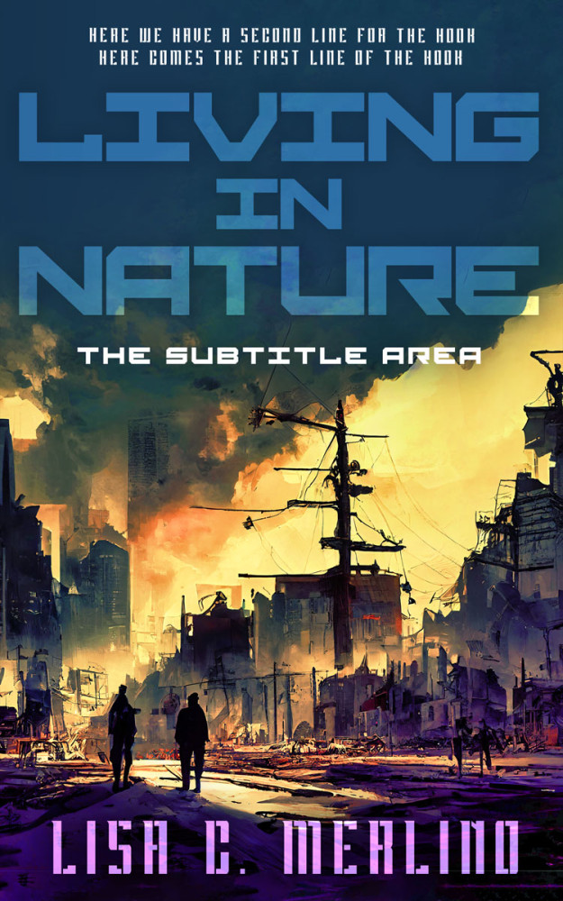 Front view of Ebony Clay #13992 - Premade Apocalyptica Book Cover