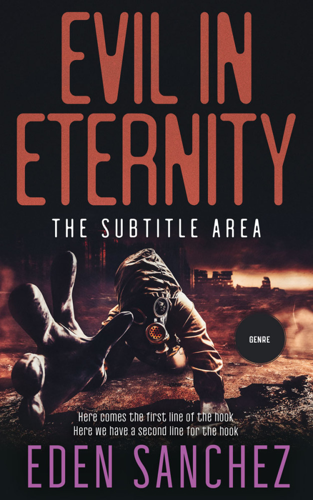 Front view of Contessa #14011 - Premade Apocalyptica Book Cover