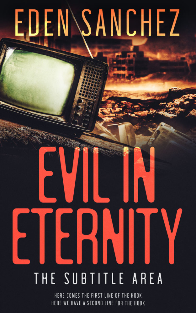 Front view of Copperfield #14019 - Premade Apocalyptica Book Cover