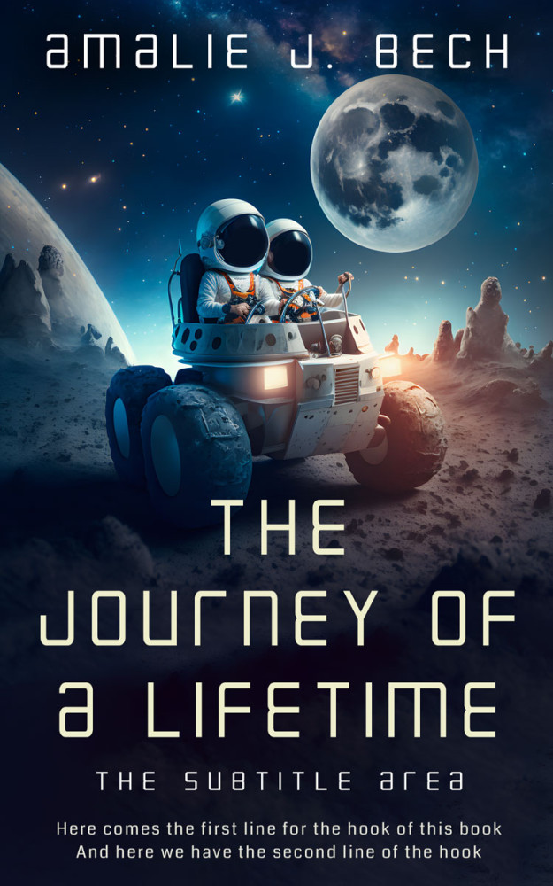 Front view of Mirage #14052 - Premade Science Fiction Book Cover