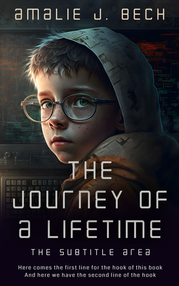 Front view of Baltic Sea #14054 - Premade Abstract Book Cover | BookCoverZone