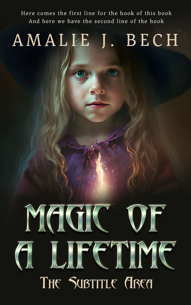 Front view of Zeus #14056 - Premade Fantasy Book Cover