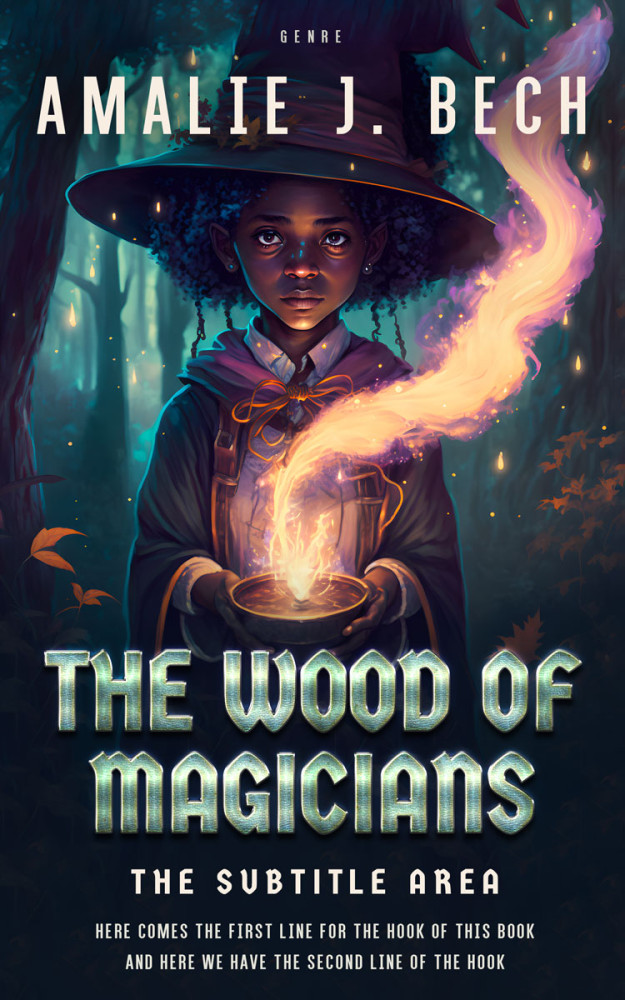 Front view of Mirage #14063 - Premade Fantasy Book Cover