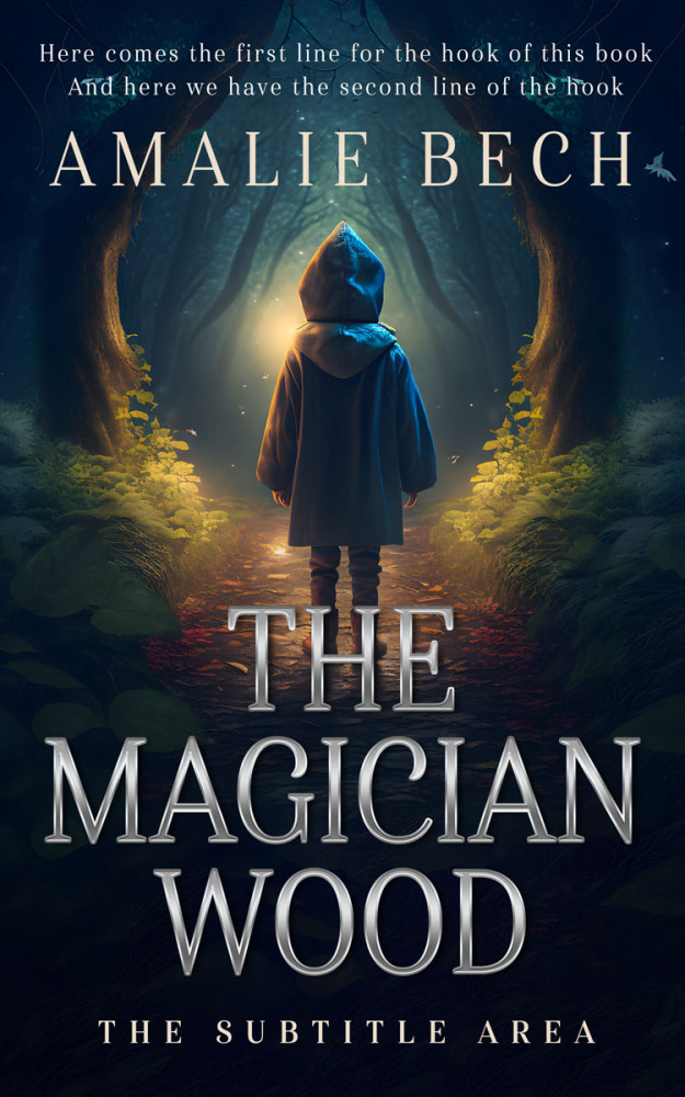 Front view of Mirage #14070 - Premade Horror Book Cover