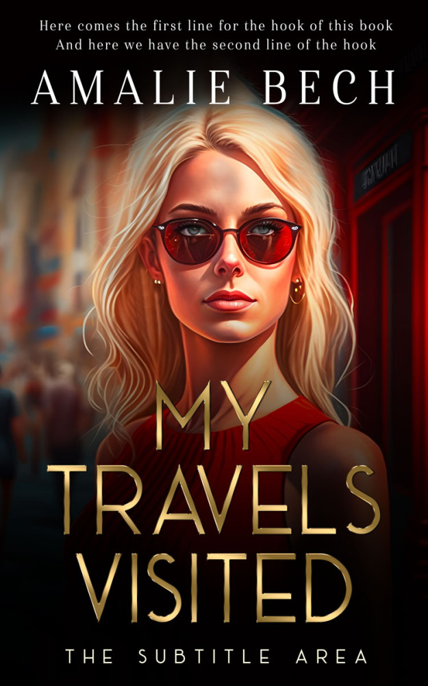 Front view of Antique Brass #14076 - Premade Abstract Book Cover