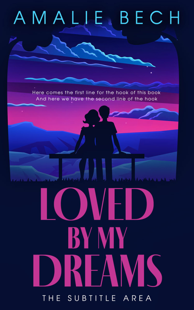 Front view of Black Pearl #14091 - Premade Romance Book Cover