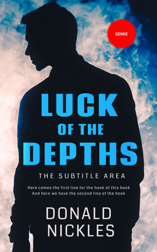 Front view of Black #14208 - Premade Mystery & Thriller & Suspense Book Cover