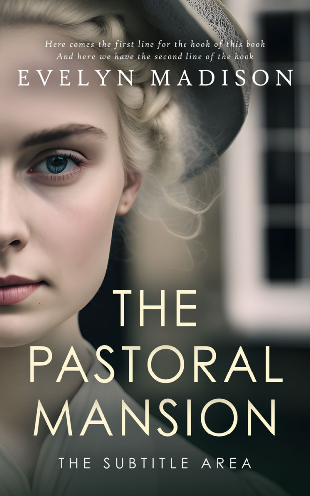 Front view of Lunar Green #14283 - Premade Historical Book Cover