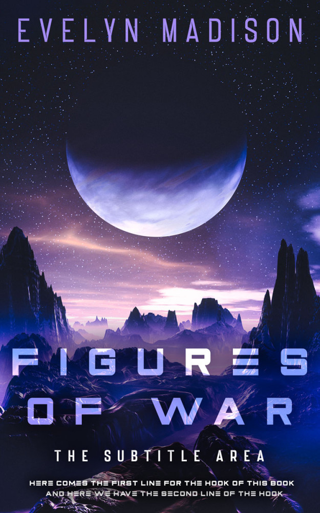 Front view of Mirage #14294 - Premade Science Fiction Book Cover