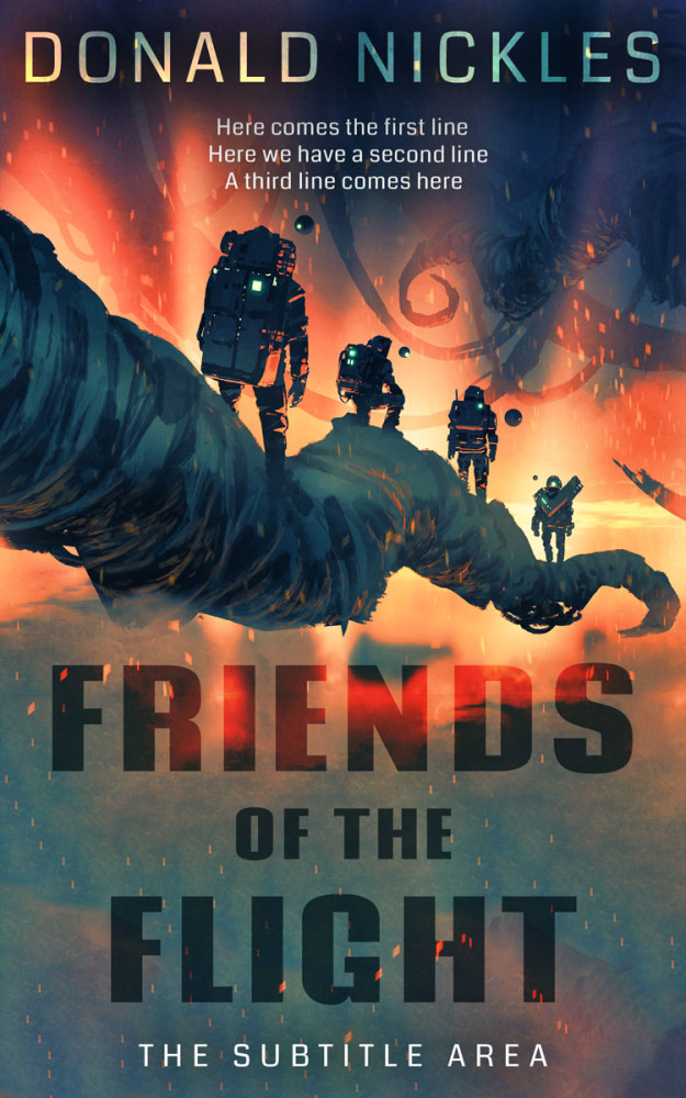 Front view of Limed Spruce #14326 - Premade Science Fiction Book Cover