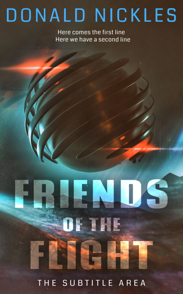 Front view of Taupe #14328 - Premade Science Fiction Book Cover