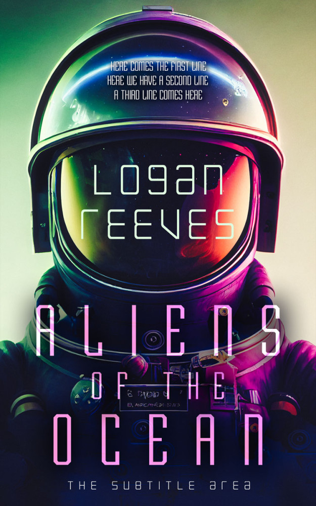 Front view of Mirage #14344 - Premade Science Fiction Book Cover