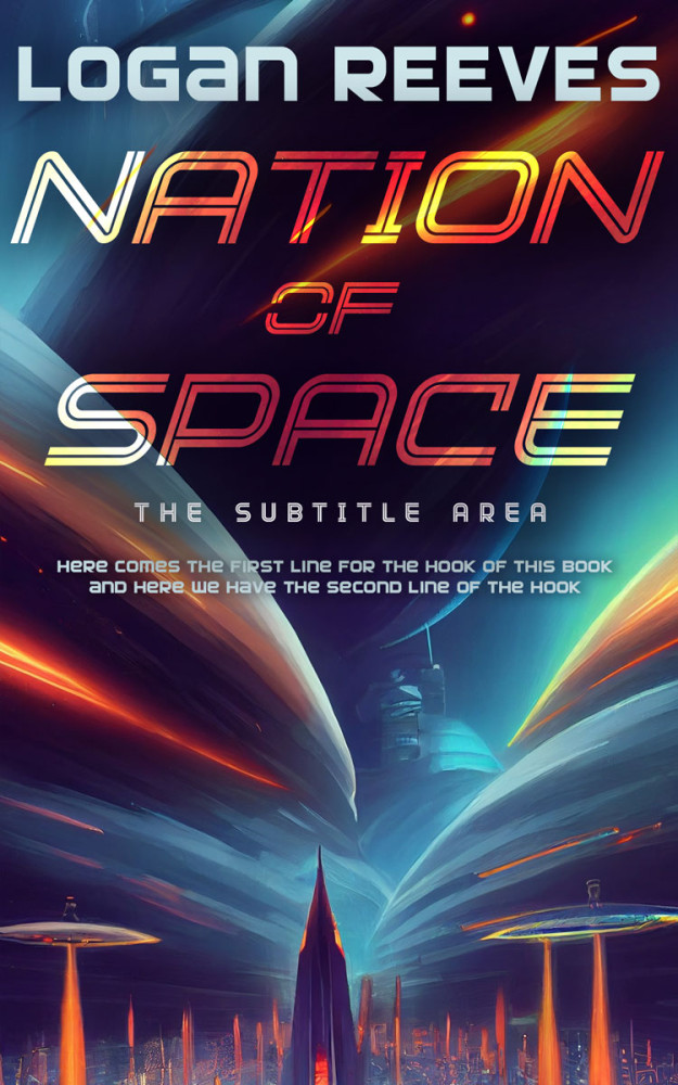 Front view of Revolver #14350 - Premade Science Fiction Book Cover