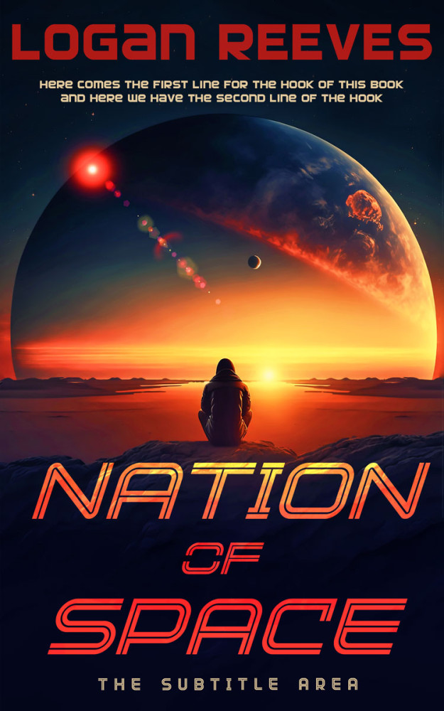 Front view of Mirage #14354 - Premade Science Fiction Book Cover