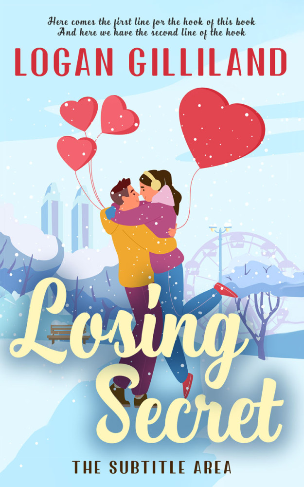 Front view of Jagged Ice #14377 - Premade Romance Book Cover