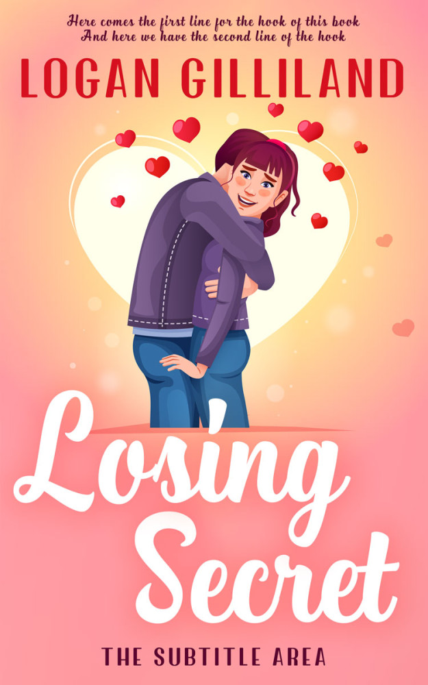 Front view of Rose Bud #14379 - Premade Romance Book Cover