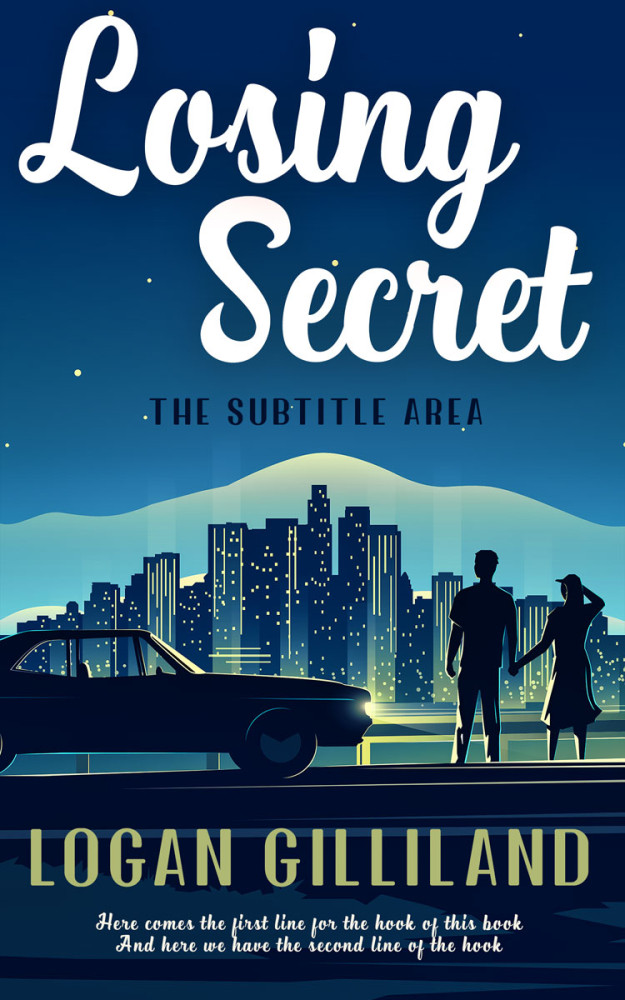 Front view of Downriver #14382 - Premade Romance Book Cover