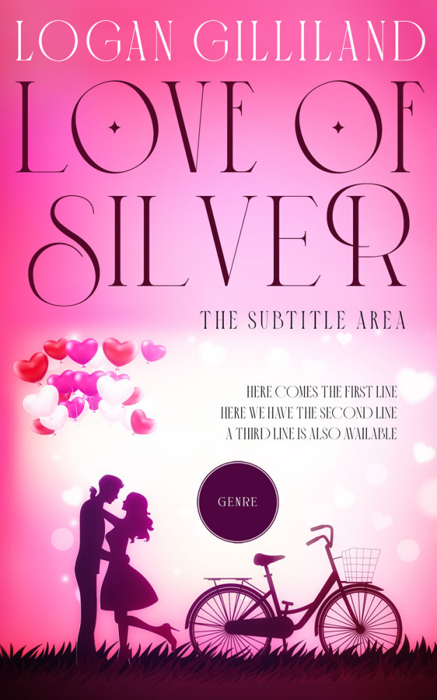 Front view of Persian Pink #14386 - Premade Romance Book Cover