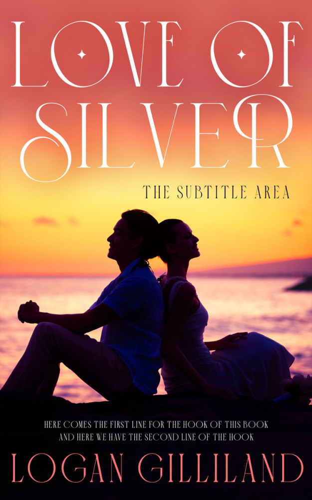 Front view of Ebony #14388 - Premade Romance Book Cover