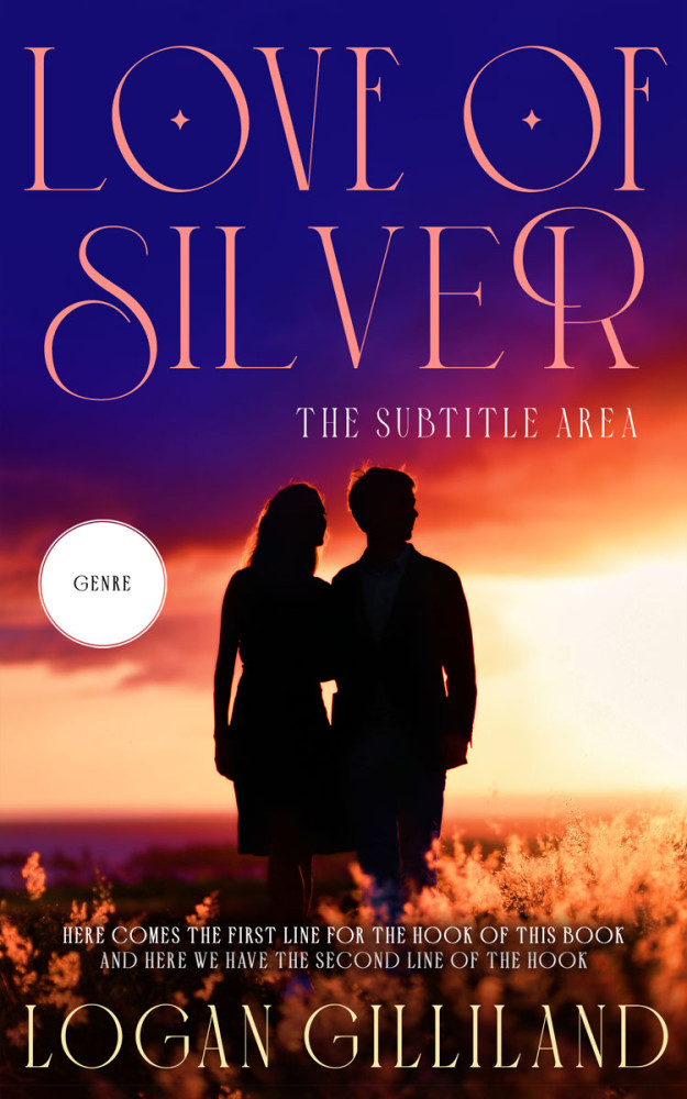 Front view of Apricot #14391 - Premade Romance Book Cover