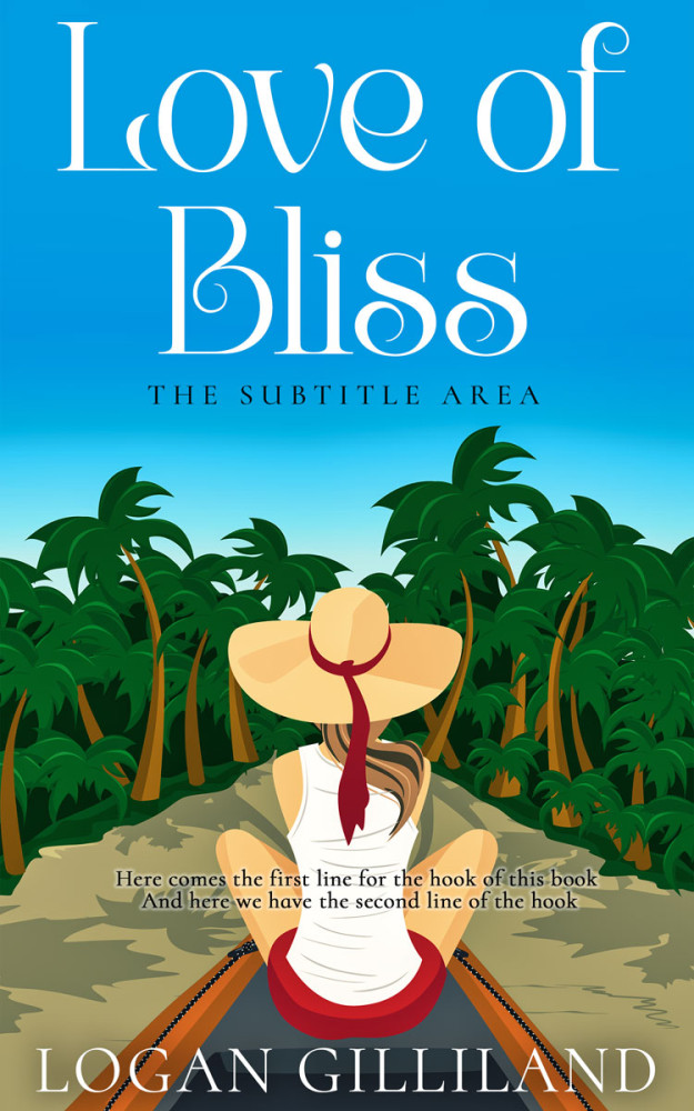 Front view of Cerulean #14430 - Premade Travel Book Cover