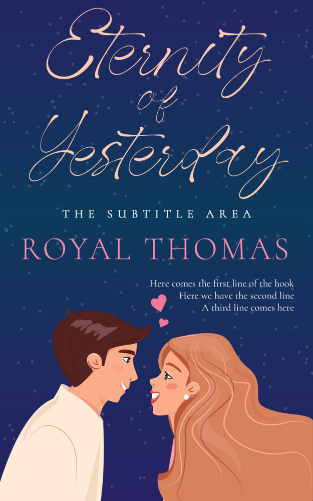 Front view of Biscay #14469 - Premade Romance Book Cover