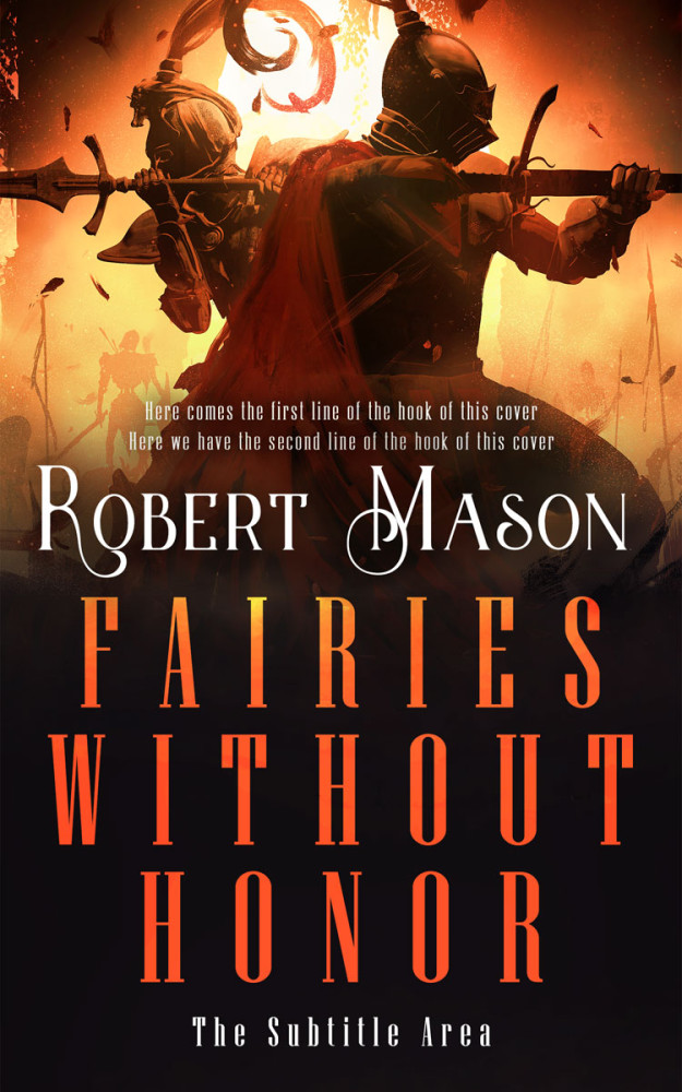 Front view of Burnt Sienna #14480 - Premade Fantasy Book Cover