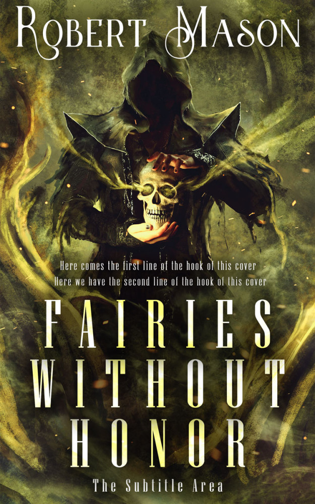 Front view of Birch #14486 - Premade Fantasy Book Cover