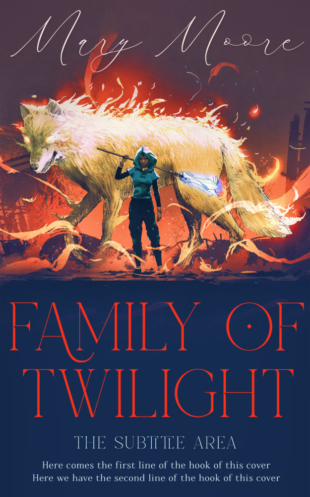 Front view of Martinique #14515 - Premade Fantasy Book Cover