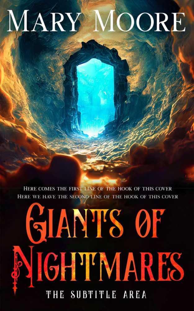 Front view of Raw Sienna #14522 - Premade Science Fiction Book Cover