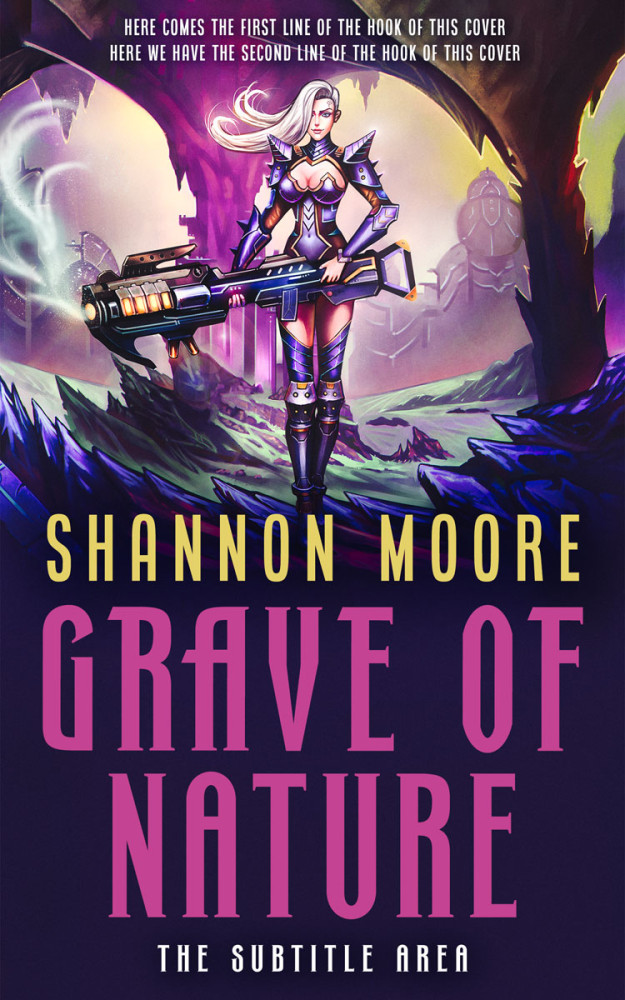 Front view of Viola #14552 - Premade Science Fiction Book Cover