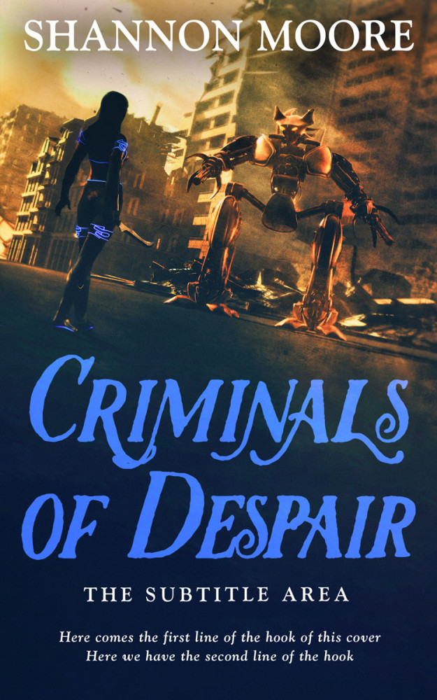 Front view of Ebony Clay #14600 - Premade Apocalyptica Book Cover