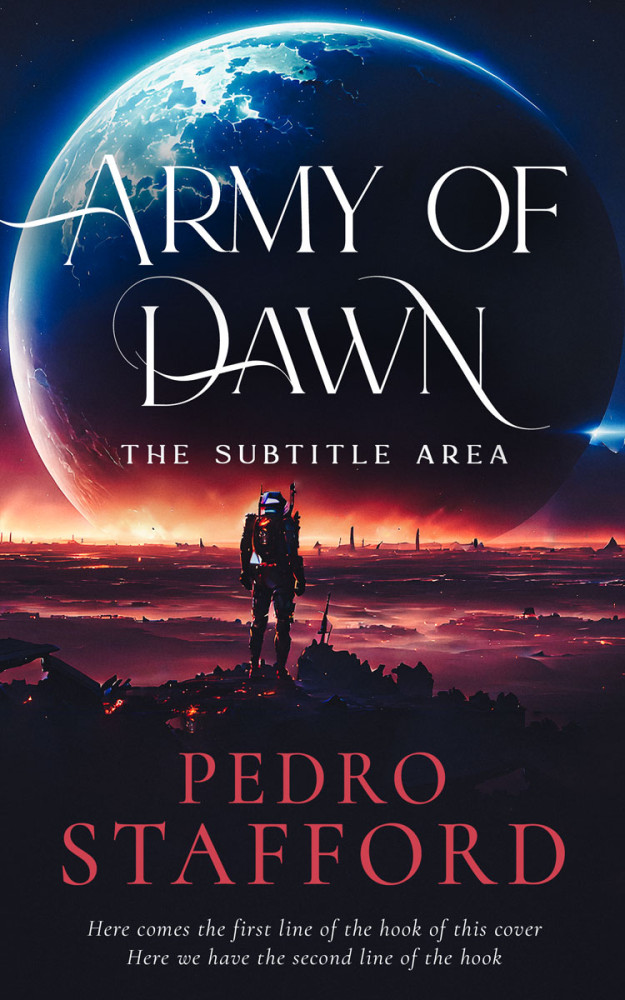 Front view of Steel Gray #14607 - Premade Apocalyptica Book Cover