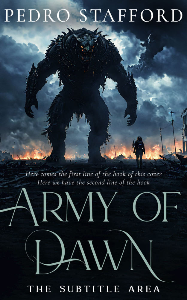 Front view of Mirage #14609 - Premade Apocalyptica Book Cover