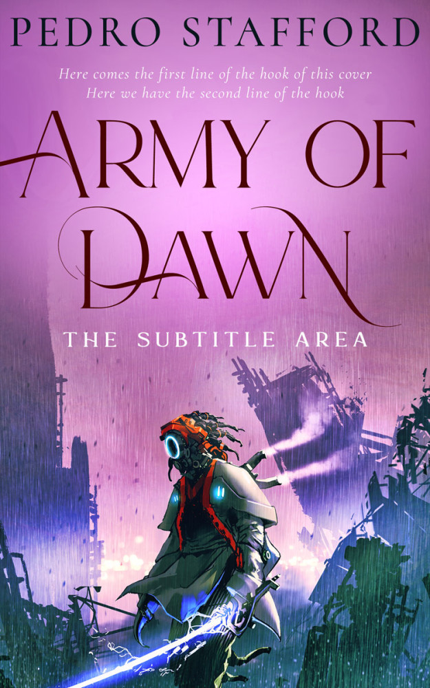 Front view of East Side #14611 - Premade Apocalyptica Book Cover