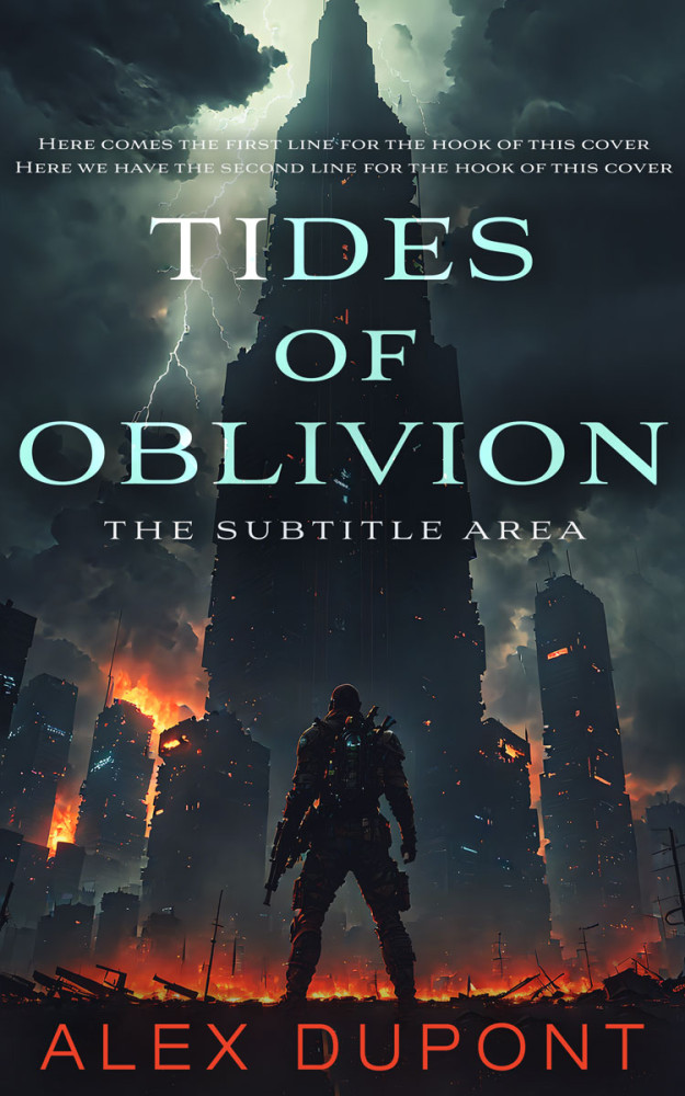 Front view of Shark #14653 - Premade Apocalyptica Book Cover