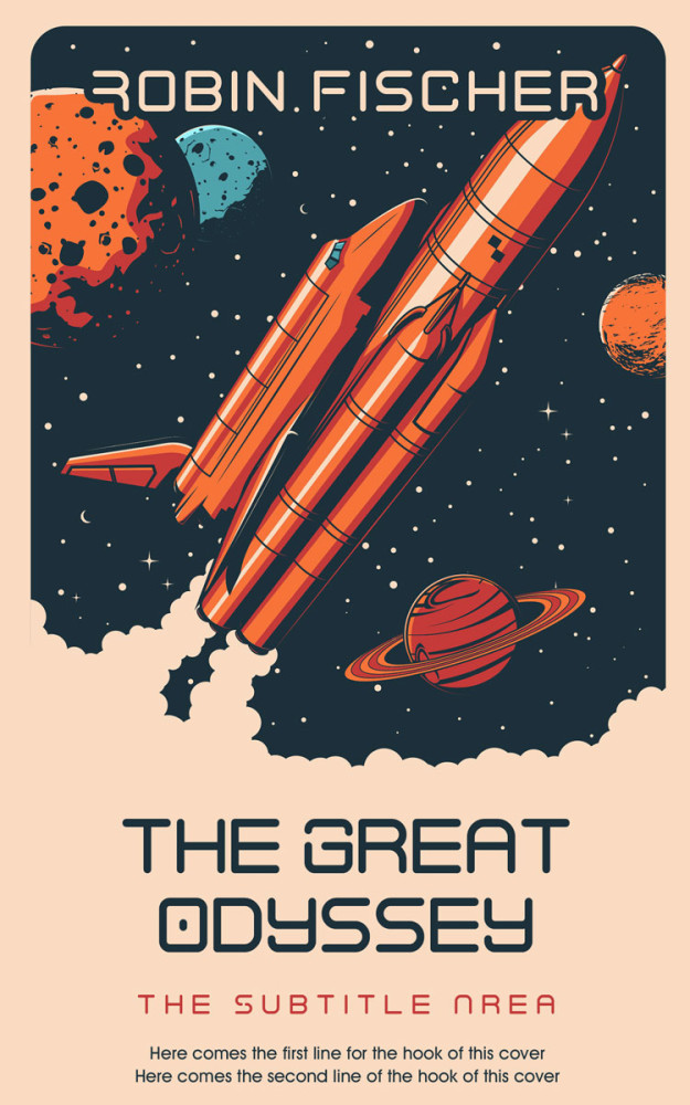 Front view of Mirage #14668 - Premade Apocalyptica Book Cover