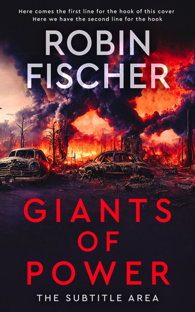 Front view of Roman #14691 - Premade Apocalyptica Book Cover