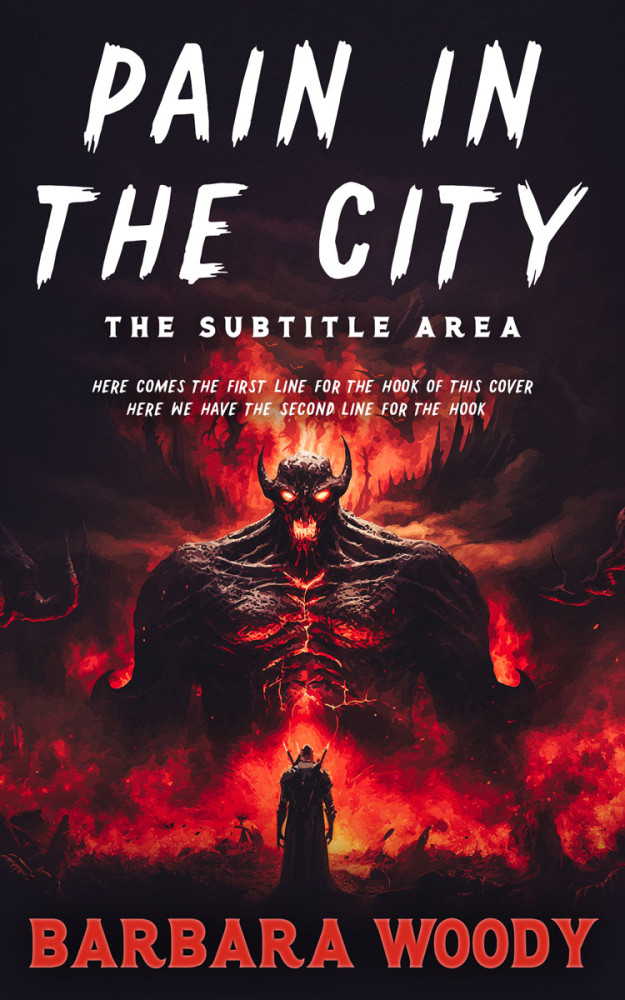 Front view of Thunder #14700 - Premade Horror Book Cover