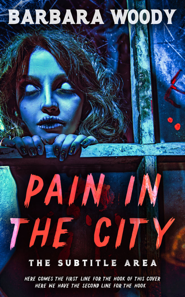 Front view of Mirage #14703 - Premade Horror Book Cover