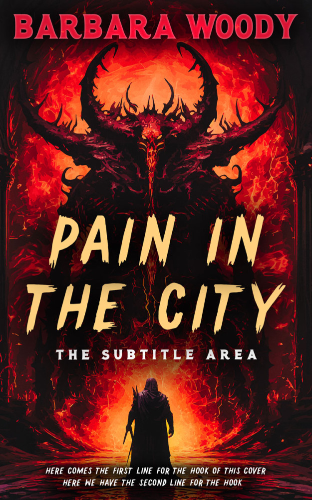 Front view of Cinnabar #14704 - Premade Horror Book Cover