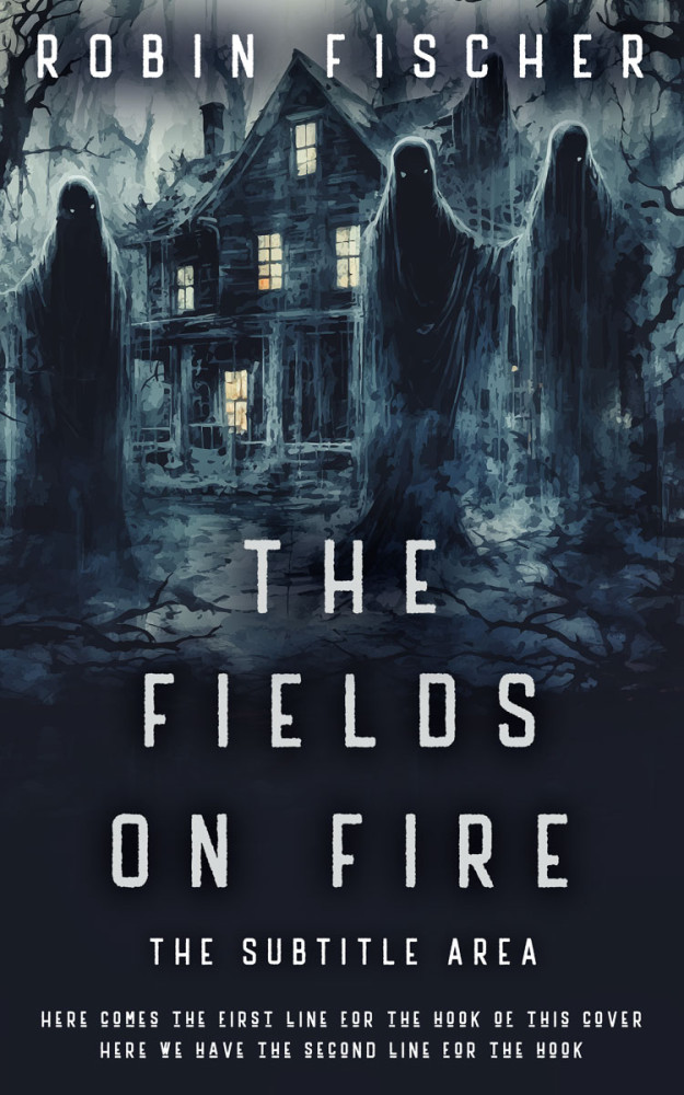 Front view of Ebony Clay #14730 - Premade Fantasy Book Cover