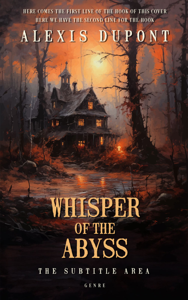 Front view of Cocoa Brown #14755 - Premade Horror Book Cover