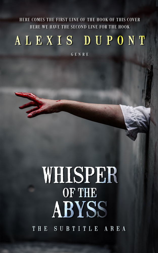 Front view of Tuna #14760 - Premade Horror Book Cover