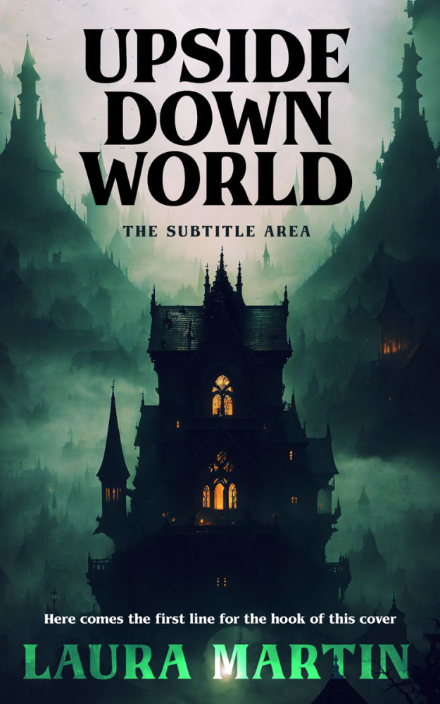 Front view of Cloud #14773 - Premade Fantasy Book Cover