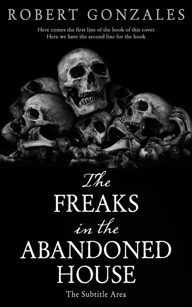 Front view of Cod Gray #14786 - Premade Horror Book Cover