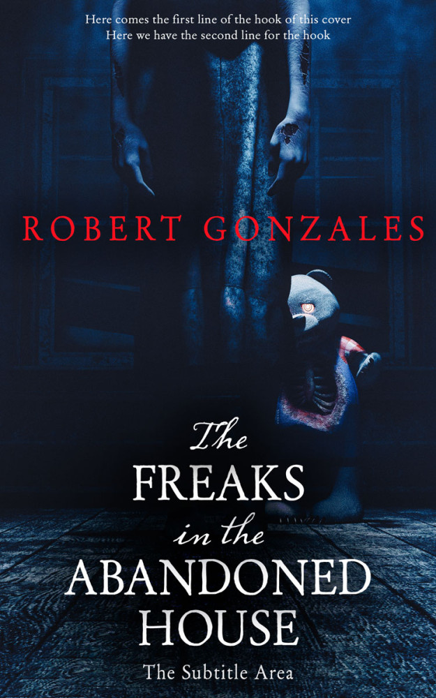 Front view of Ebony #14794 - Premade Horror Book Cover