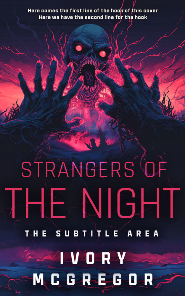 Front view of Mirage #14797 - Premade Horror Book Cover